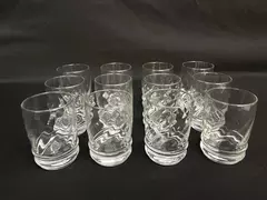 Set of 12 Libbey Malibu Clear Juice Glasses Spiral 5oz