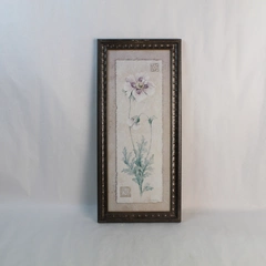 Pamela Gladding Framed Still Life Floral Bouquet Print 22in x 10in Art Decor