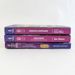 Lot of 3 Harlequin Intrigue Romance Suspense PB Novels Gunslinger Angi Morgan