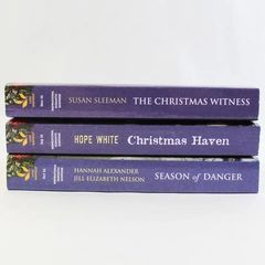 Lot of 3 Harlequin Love Inspired Suspense Romance Novels Christmas Theme