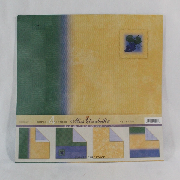 Lot of 4 Miss Elizabeth's Duplex Cardstock 4 Pattern Sheets 16 Sheets in Total
