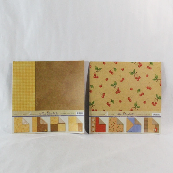 Lot of 4 Miss Elizabeth's Duplex Cardstock 4 Pattern Sheets 16 Sheets in Total