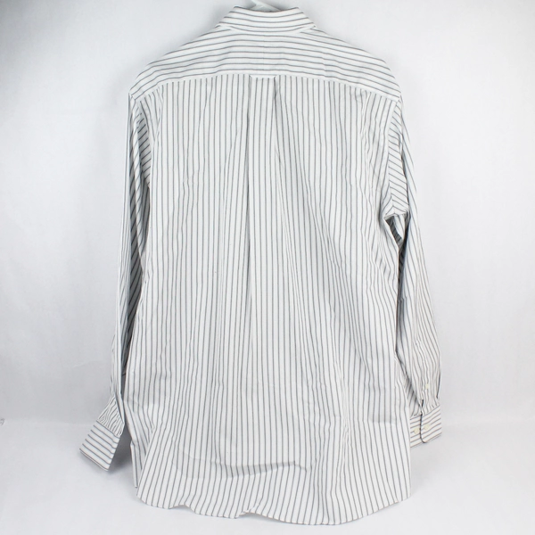 Kirkland Signature Men's Striped Collared Long Sleeve Button Up Size 16.5-35 