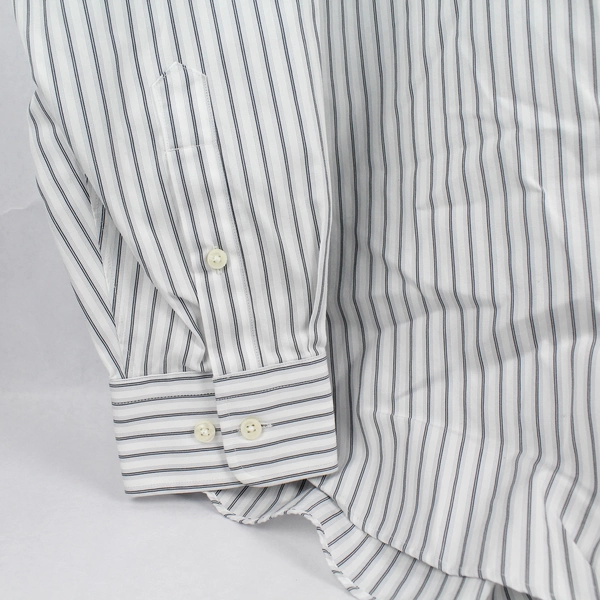 Kirkland Signature Men's Striped Collared Long Sleeve Button Up Size 16.5-35 