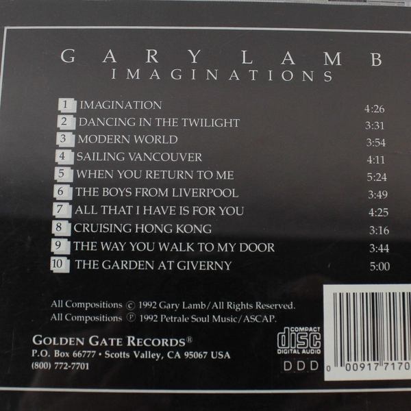 Imaginations By Gary Lamb CD Album Golden Gate Records Classical Signed