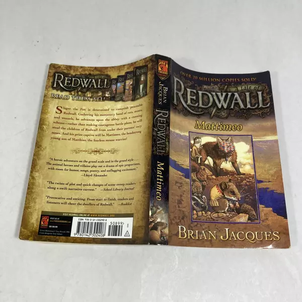 Mattimeo by Brian Jacques Paperback Book Redwall Series 2003 Good Condition