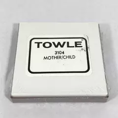 Towle Silver Plate Mother & Child Gnome Ornament #3104 New in Box