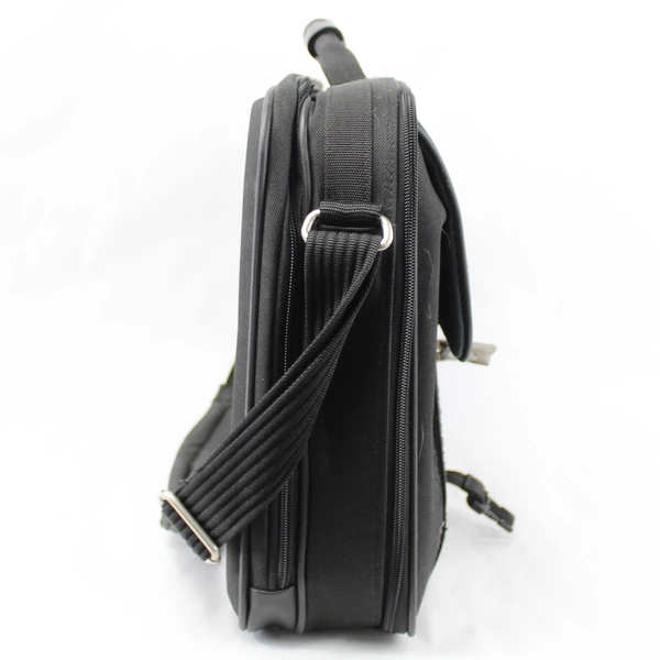 Avenues Black Canvas Briefcase With Various Storage Compartments