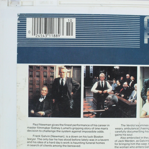 The Verdict With Paul Newman Laser Videodisc 2 Discs 1983 20th Century Fox