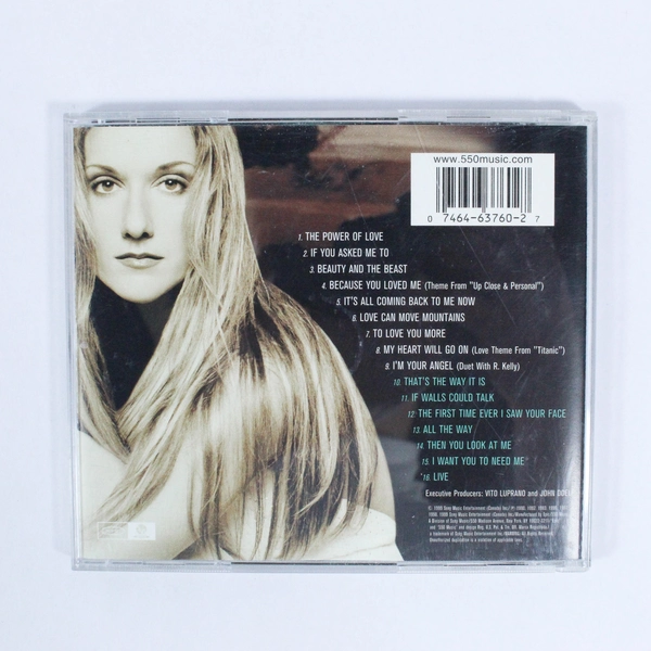 Celine All The Way A Decade of Song by Celine Dion CD 1999