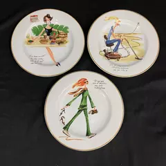 Set Of Three 2005 Sakura Spring Cleaning Salad Or Dessert Plates