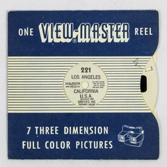 Vintage View-Master 221 Los Angeles California World Wonders Reel As Is