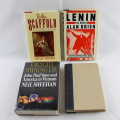 Lot of 4 Biography Books Yeager Lenin A Bright Shining Lie To The Scaffold