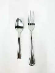 Lot of 2 Oneida Stainless Steel Fork & Teaspoon Barcelona ON269