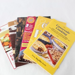 Lot of 6 Varied Brands Recipe Cookbook Paperback Booklets