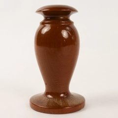 Vtg Myrtle Craft Studio Wood Candle Holder 3" Tall Grants Pass Oregon