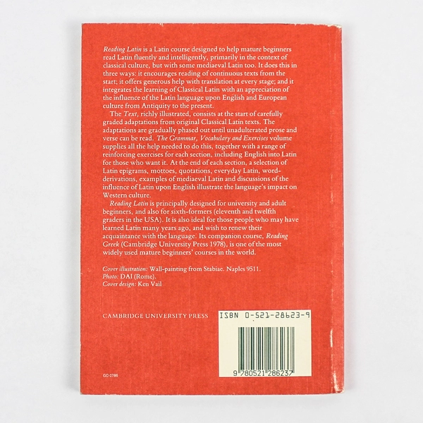 Reading Latin by Keith Sidwell & Peter V Jones 1987 Paperback Pre-owned