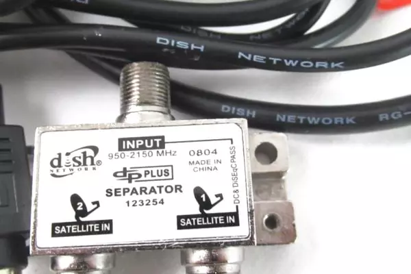 Lot of 6 Dish Satellite TV Cable Cords Connectors Internet Wires Attachments