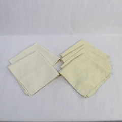 Lot of 6 Pre-Owned Cloth Napkins for Fabric Crafts DIY Sewing Stained