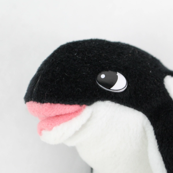 1997 Coca Cola Orca Whale with Coca-Cola Bottle Bean Bag Plush with Tag