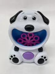 Black and White Puppy Rotating Bubble Blower Toy Dog