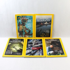 Lot of 5 Vintage National Geographic Magazines 1995 Feb May-June & Nov-Dec