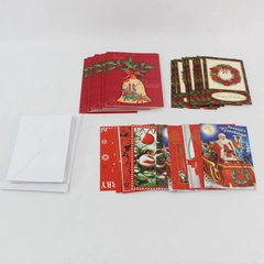 Lot of 36 Christmas House Greeting Cards and 32 Envelopes