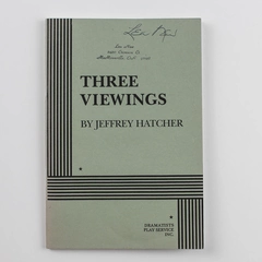 Three Viewings by Jeffrey Hatcher Theater Monologue Compilation PB Book 1996