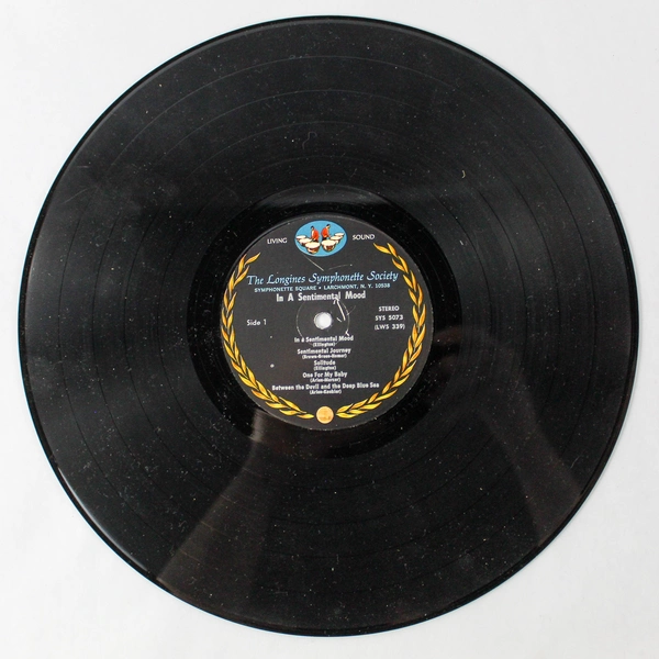 Longines Symphonette Vinyl Album In A Sentimental Mood No Sleeve Used