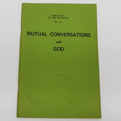 Mutual Conversations With God October 1975 The Divine Word Foundation Book