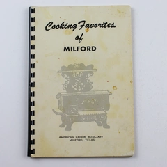 Cooking Favorites of Milford American Legion Auxiliary Cookbook Good Condition