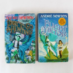 Lot of 2 Vintage Andre Norton Novels Dare to Go A-Hunting & Flight in Yiktor