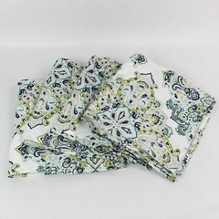 Set Of 4 Cynthia Rowley Napkins Multicolor Floral Paisley Pattern 100% Cotton