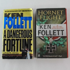 Lot of 2 Ken Follett Novels A Dangerous Fortune & Hornet Flight PB
