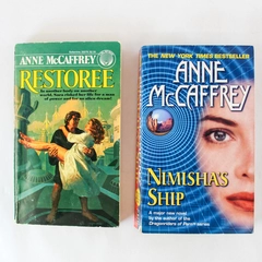 Lot of 2 Anne McCaffrey Books Restoree & Nimisha's Ship 1st Ed 1999 1967