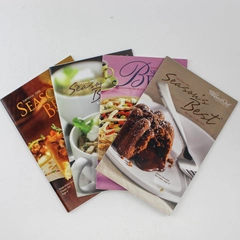 Lot of 4 Pampered Chef Season's Best Recipe Collections Fall Winter 2006-2008