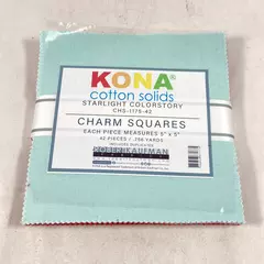 Kona Cotton Solids Starlight Colorstory Charm Pack 5" x 5"