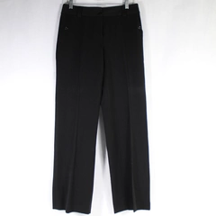 Liz Claiborne Sloane Pants Slacks Women's Size 6 Black Flat Front Wide Leg