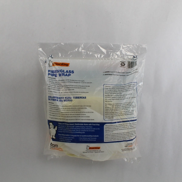 Frost King Fiberglass Pipe Wrap Insulation Kit R-Value 1.6 25ft Sealed