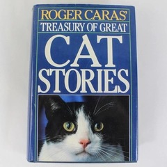 Treasury of Great Cat Stories by Roger Caras 1993 Vintage Hardcover Book