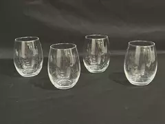 Lot of 4 Dash Of That Clear Wine Glasses Good Pre-Owned Condition