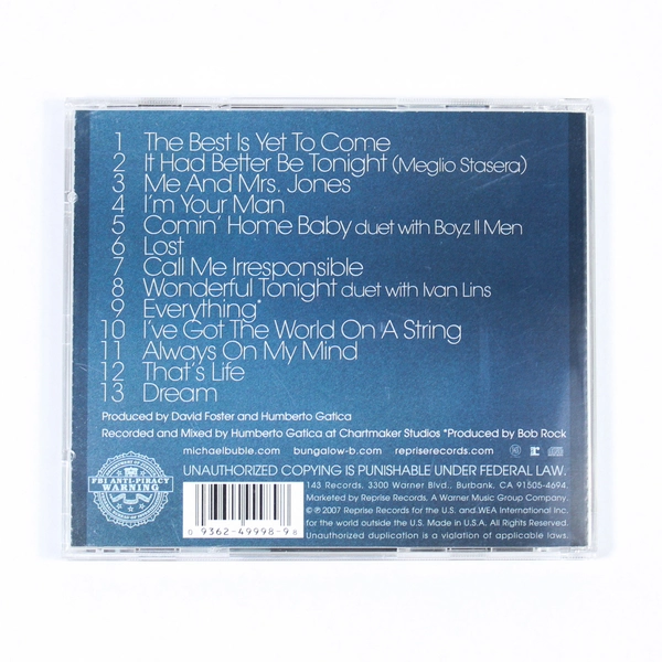Michael Bublé Call Me Irresponsible CD 2007 Jazz Swing Good Condition