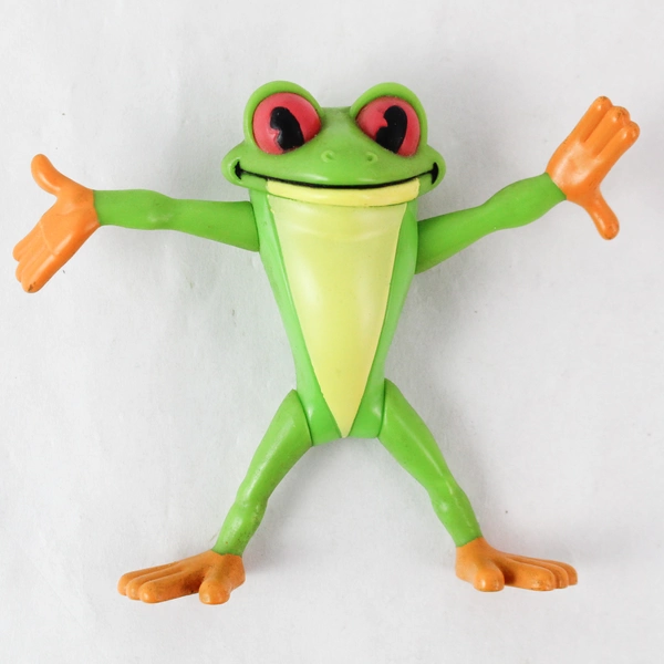 Vintage RFC 2000 Rainforest Café Cha Cha Tree Frog PVC Action Figure 3.5"