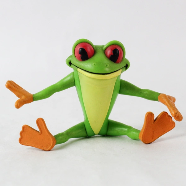 Vintage RFC 2000 Rainforest Café Cha Cha Tree Frog PVC Action Figure 3.5"