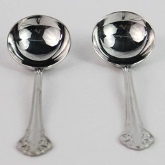 Set of 2 Reed & Barton Elegante Select Stainless Steel Gravy Ladles 6-3/4"