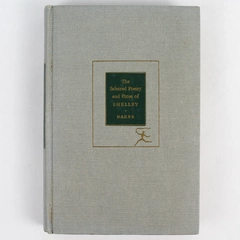 The Selected Poetry And Prose Of Percy Bysshe Shelley 1951 Modern Library HC