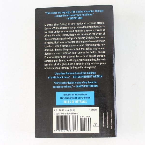 Rules of Vengeance by Christopher Reich 2010 Paperback Bestseller