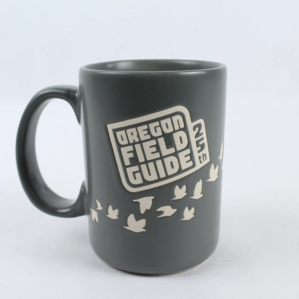 Oregon Public Broadcasting 25th Oregon Field Guide Gray Coffee Mug Birds