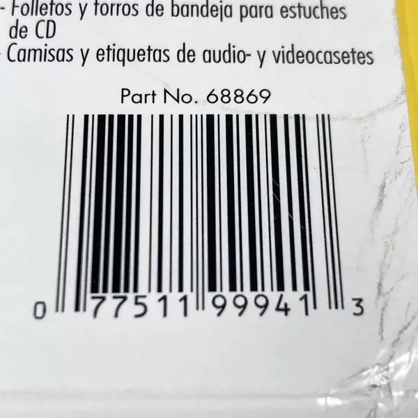 Fellowes Neato CD/DVD Photo Quality Matte Labels 99941 Open Box 72 Labels Left