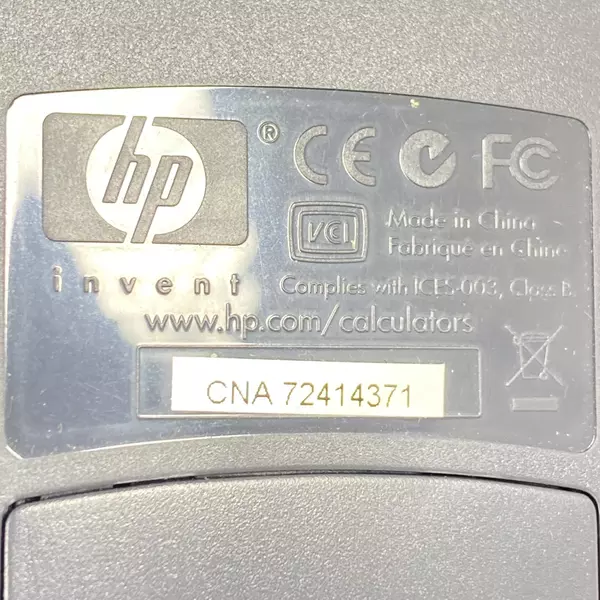 HP 10bII Financial Calculator Black With Case Works Needs Batteries